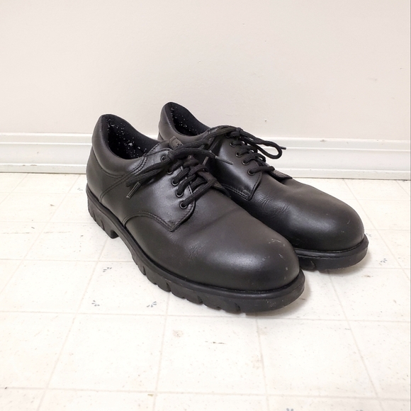 Mellow Walk Black Dressy Safety Shoes - Picture 1 of 10